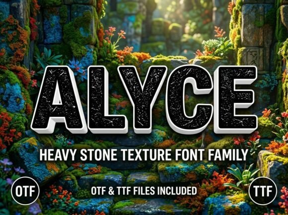Alyce: A Premium Display Font for Editorial Design