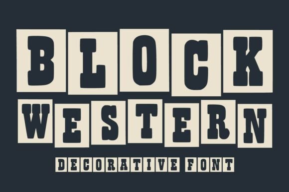 Block Western Font for Bold Web Headers