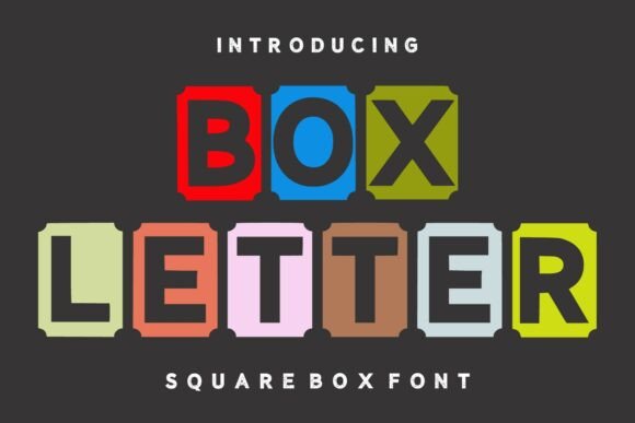 Box Letter Font: Structured Playfulness for Branding