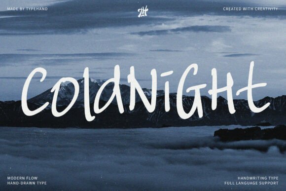 Coldnight: A Modern Script Handwritten Typeface