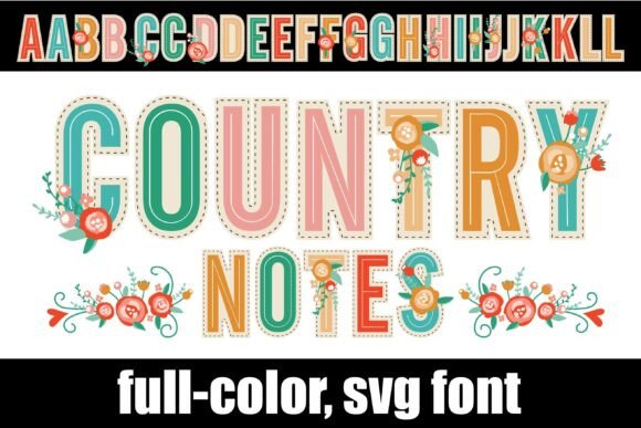 Country Notes Font: A Stitched Soul for Modern Design