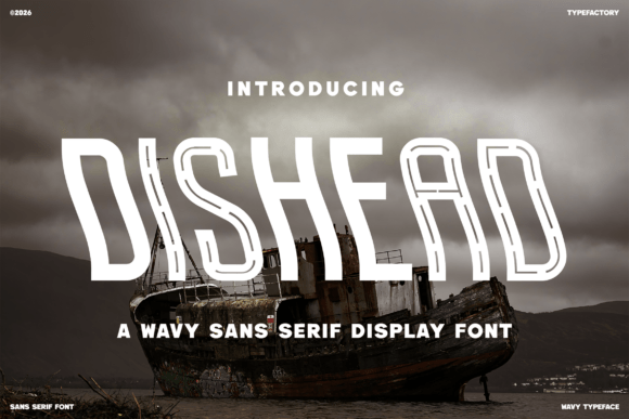 Dishead Font Review for Bold Creative Branding