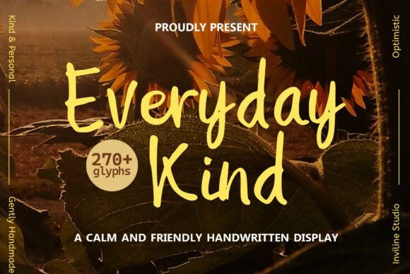 Everyday Kind: The Handwritten Typeface for Clear Campaigns