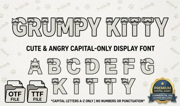 Grumpy Kitty Typeface for Bold Branding