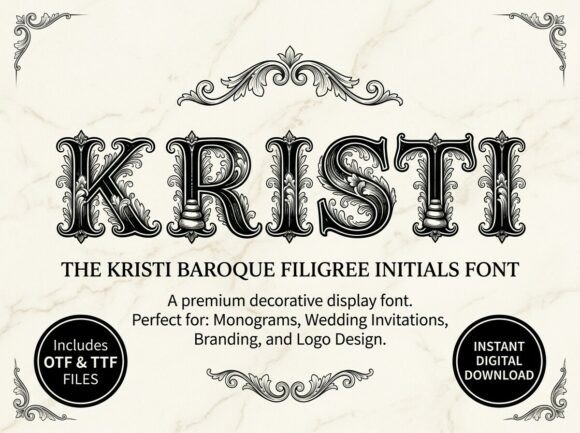 Kristi Decorative Font for Crafters