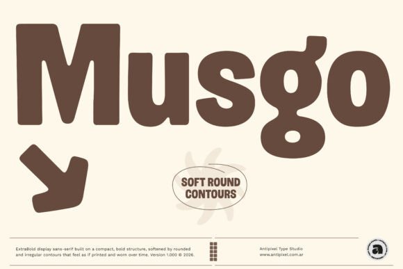 Musgo: A Bold Display Typeface for Modern Web Design