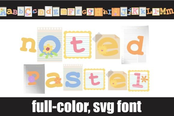 Noted Pastel Typeface for Editorial Design