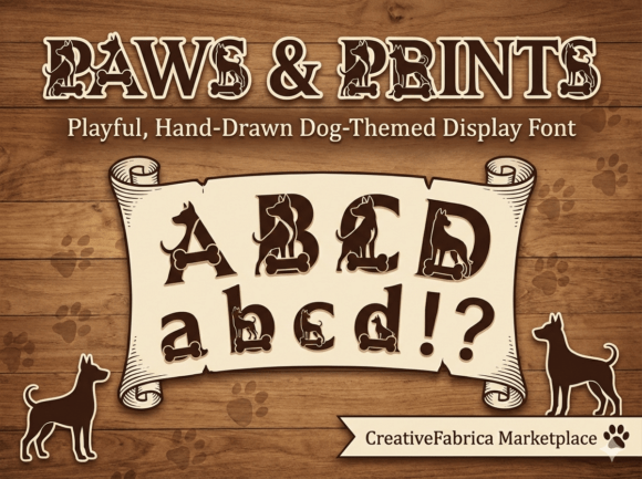 Paws Prints: The Playful Display Font for Dog Brands