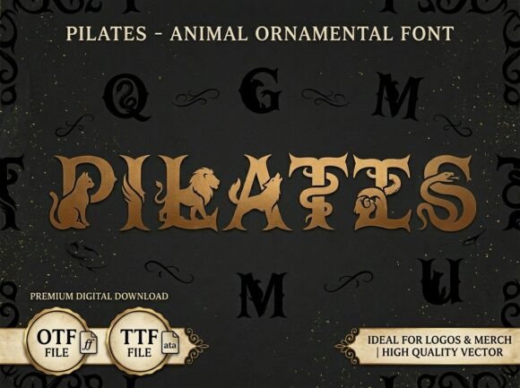 Pilates Font for Editorial Design