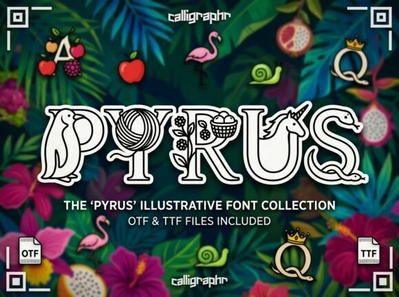 Pyrus: A Whimsical Serif Typeface for Makers