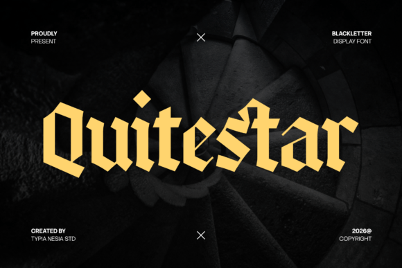 Quitestar: A Modern Blackletter Font for Web Design