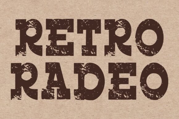 Retro Radeo: A Bold Vintage Typeface for Editorial Design