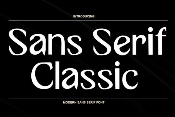 Sans Serif Classic Font for Crafters
