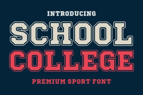 School College: The Varsity Slab Serif for Bold Branding