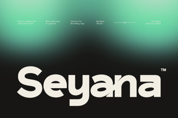 Seyana: The Premium Sans Serif Typeface for Bold Branding