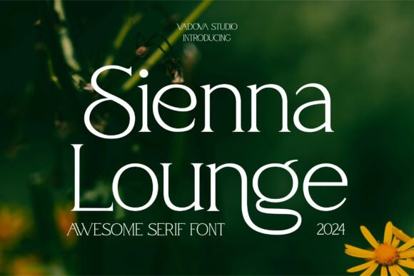Sienna Lounge: A Refined Serif Typeface for Editorial Design