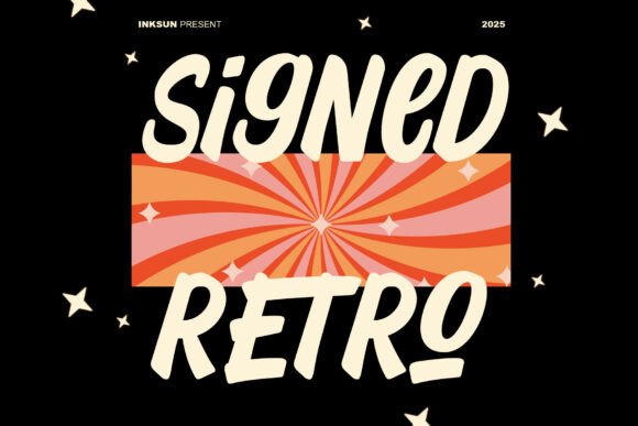 Signed Retro: A Bold 70s Display Typeface for Modern Brands