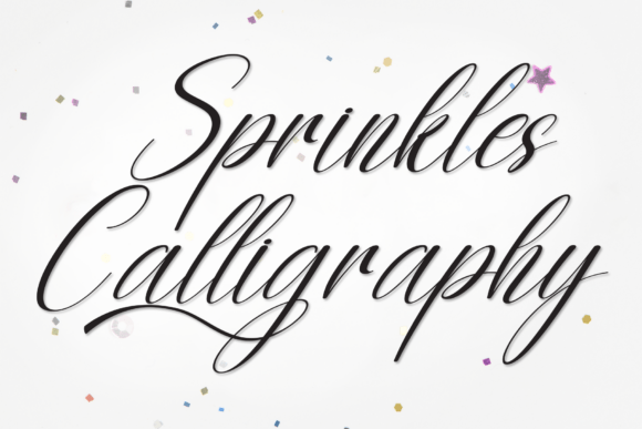 Sprinkles Calligraphy Typeface for Editorial Design
