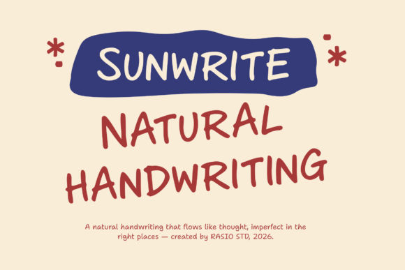 Sunwrite: A Natural Handwriting Typeface for Editorial Design