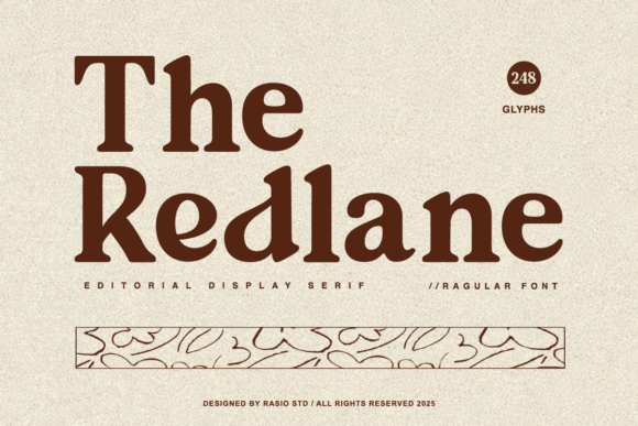 The Redlane: A Premium Serif Font for Elegant Design